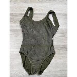 VINTAGE Catalina swimsuit in olive green